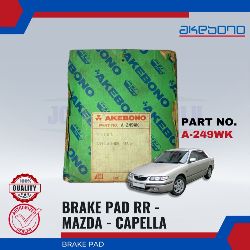 Mazda Capella-Front Brake Pads-AKEBONO-A-249WK-