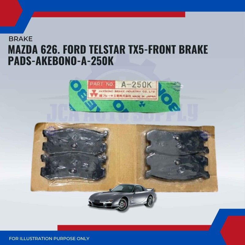 Mazda 626. Ford Telstar TX5-Front Brake Pads-AKEBONO-A-250K