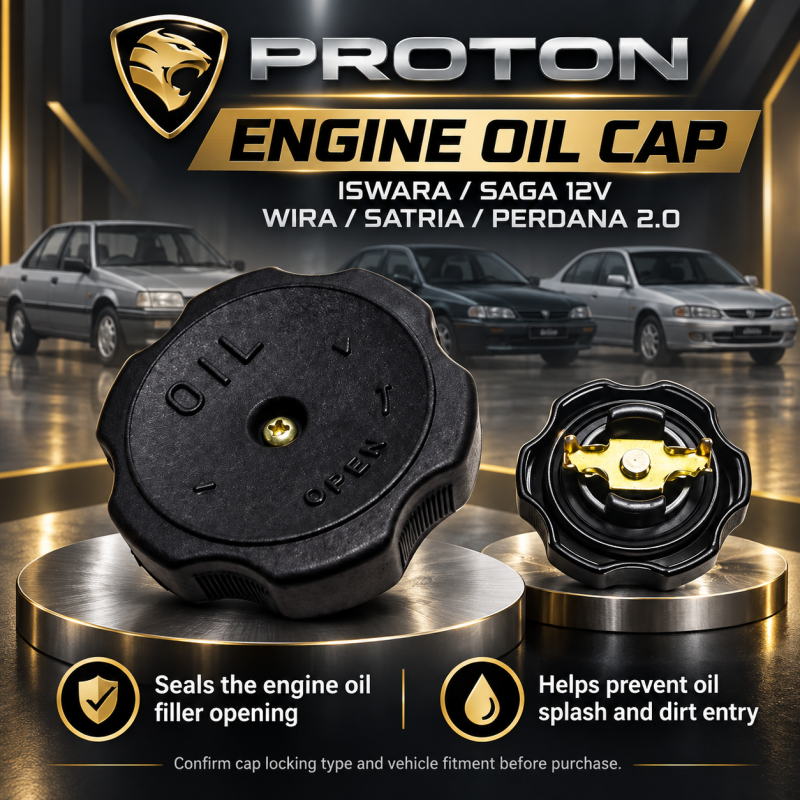 ENGINE OIL CAP PROTON ISWARA SAGA 12V WIRA SATRIA PERDANA 2.0 MD132260