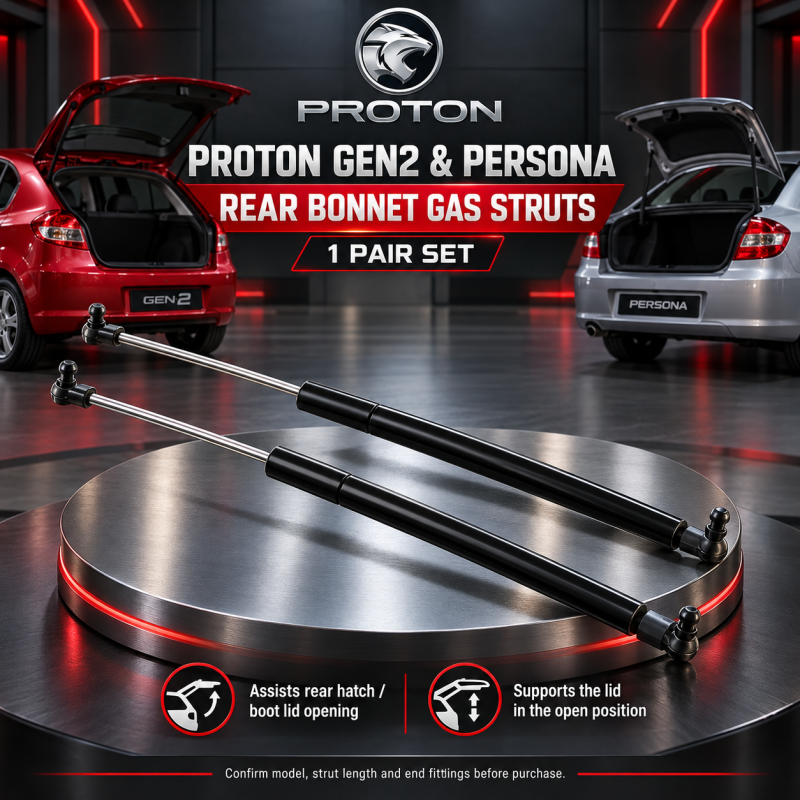 PROTON GEN2 & PERSONA REAR BONNET DAMPER ASBORBER & BONNET ABSORBER 1 PAIR SET PW835453 PW831968