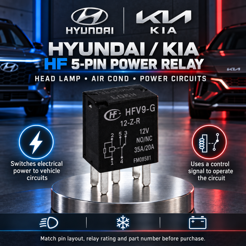 ORIGINAL HYUNDAI KIA 5PIN HEAD LAMP /AIR COND /POWER RELAY HF 9007038