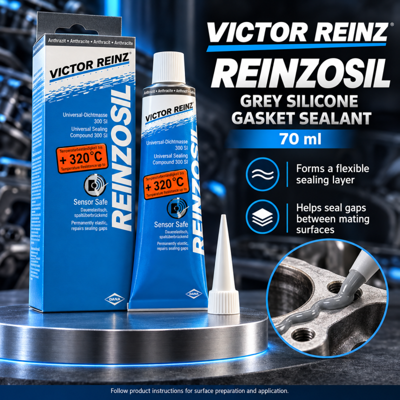 Victor Reinz Reinzosil Grey Silicone Gasket Sealant Gasket Gum 70ml