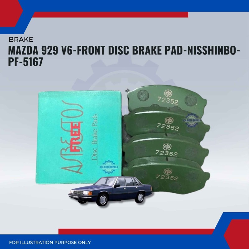 Mazda 929 V6-Front Disc Brake Pad-NISSHINBO-PF-5167