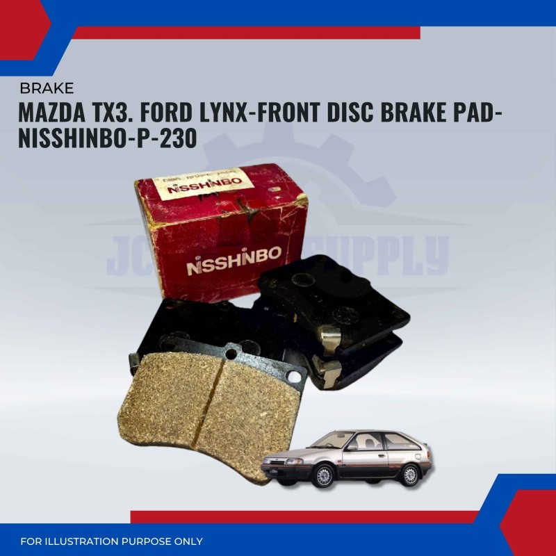 Mazda TX3. Ford Lynx-Front Disc Brake Pad-NISSHINBO-P-230