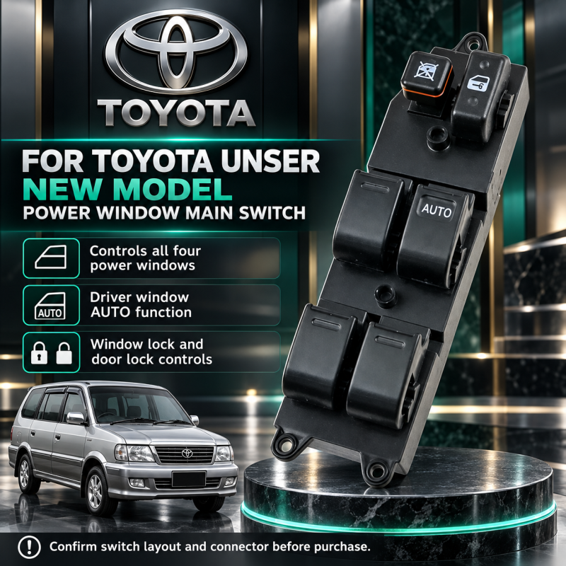 TOYOTA UNSER NEW MODEL POWER WINDOW MAIN SWITCH 84820-46650