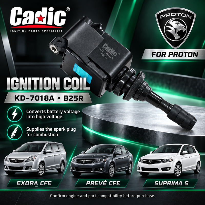 Original Cadic Proton Exora CFE / Preve CFE / Suprima S Ignition Plug Coil KD-7018A