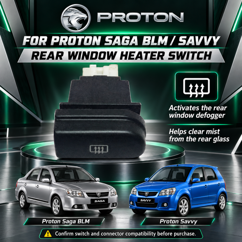 ORIGINAL PROTON GENUINE SAGA BLM /SAVVY HEATER SWITCH 855350-H