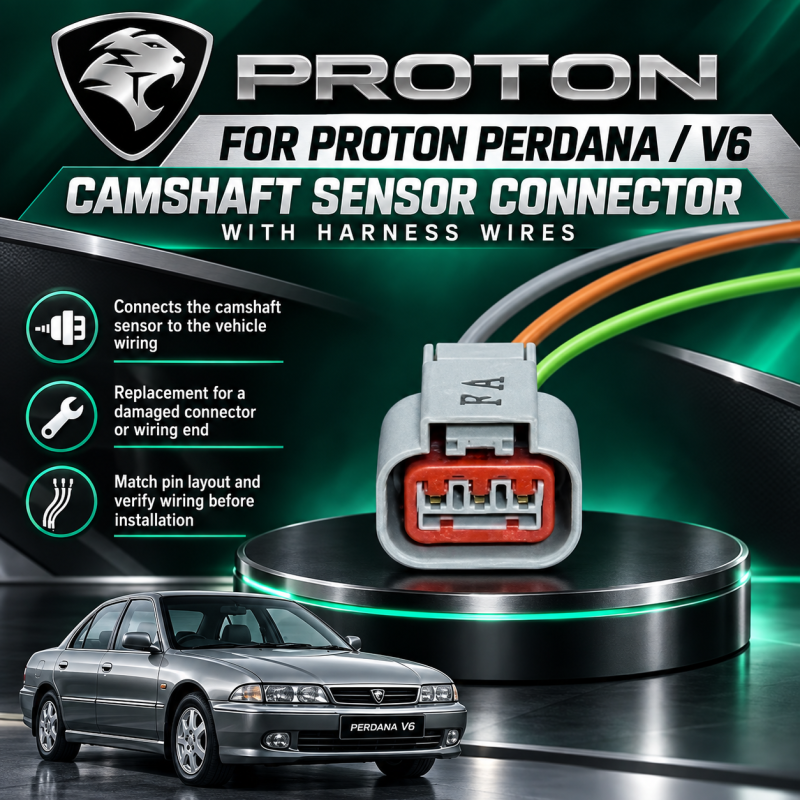 PROTON PERDANA & V6 TIMING CAMSHAFT SENSOR SOCKET CONNECTOR WITH HARNESS WIRE