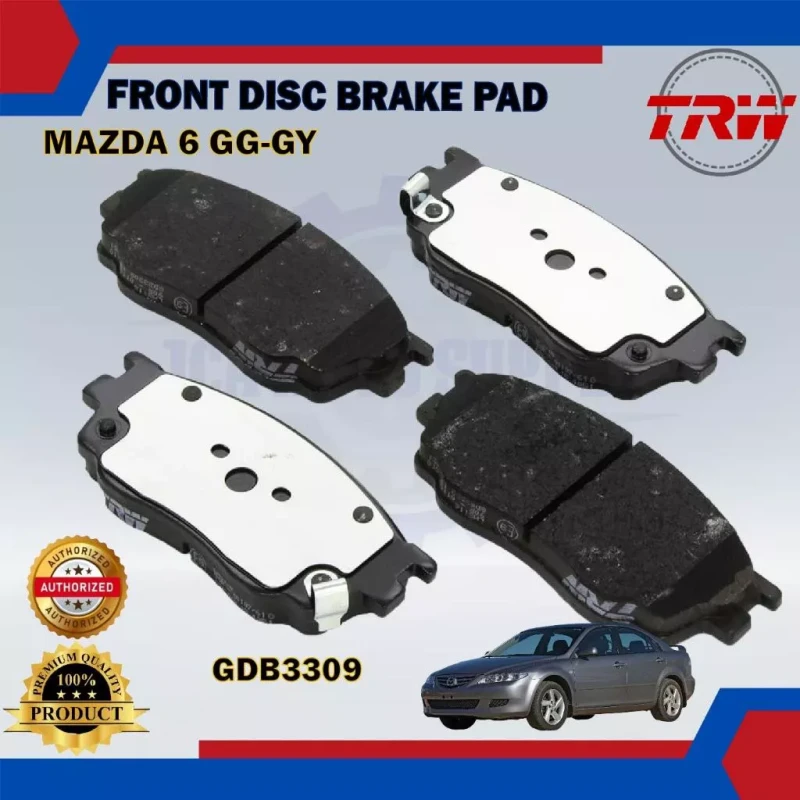 Mazda 6 GG-GY-Front Disc Brake Pad-TRW-GDB3309