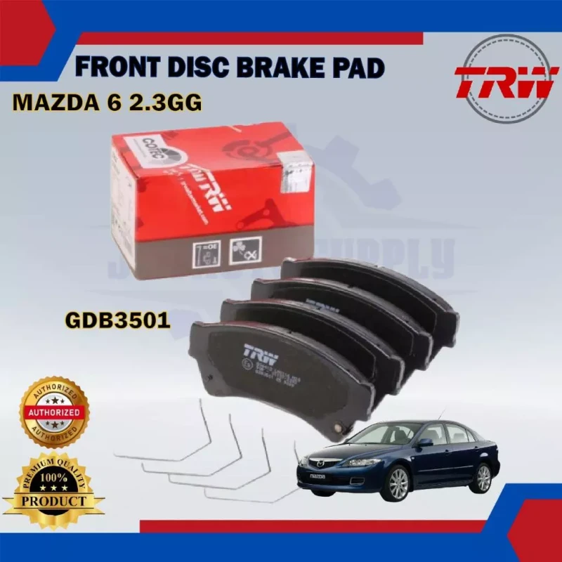 Mazda 6 GH-Front Disc Brake Pad-TRW-GDB3501