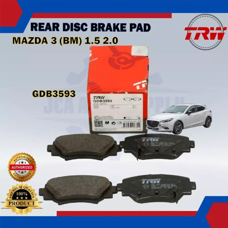 Mazda 3-Rear Disc Brake Pad-TRW-GDB3593