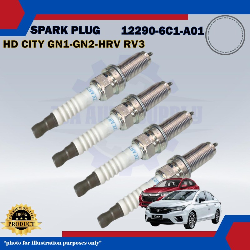 Honda Double Iridium Spark Plug-Honda City GN1-HRV RV5-City T00-12290-6C1-A01-DILZKAR7D11S