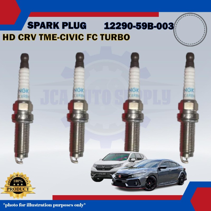 Honda Iridium Spark Plug-Honda CRV TME-Civic TEA-FC Turbo-Jade 1.5cc-12290-59B-003-ILZKAR8H8S