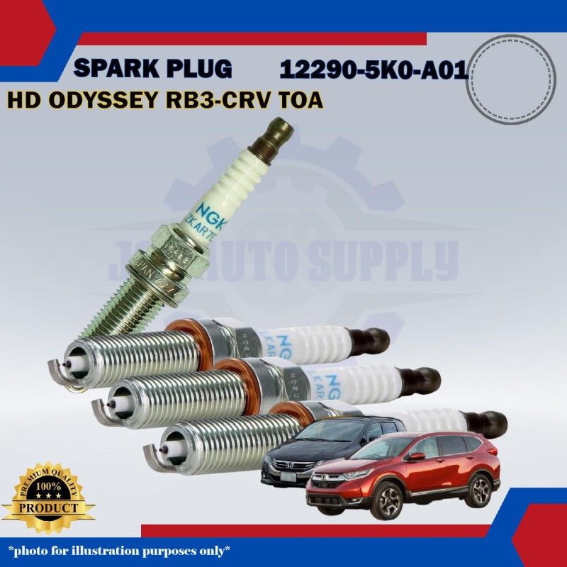 Honda Iridium Spark Plug-Honda Odyssey RB3-RC4-CRV TOA-Accord 2.4cc-12290-5K0-A01-ILZKAR7E11S
