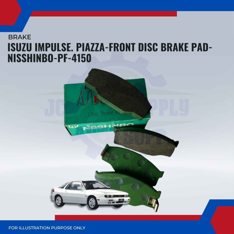 Isuzu Impulse. Piazza-Front Disc Brake Pad-NISSHINBO-PF-4150