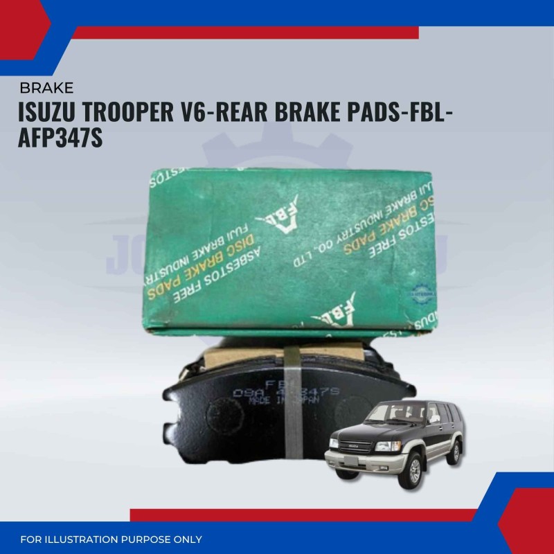 Isuzu Trooper V6-Rear Brake Pads-FBL-AFP347S