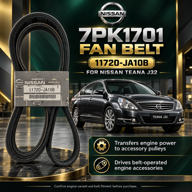NISSAN TEANA J32 FAN BELT 7PK1701 (11720-JA10B)
