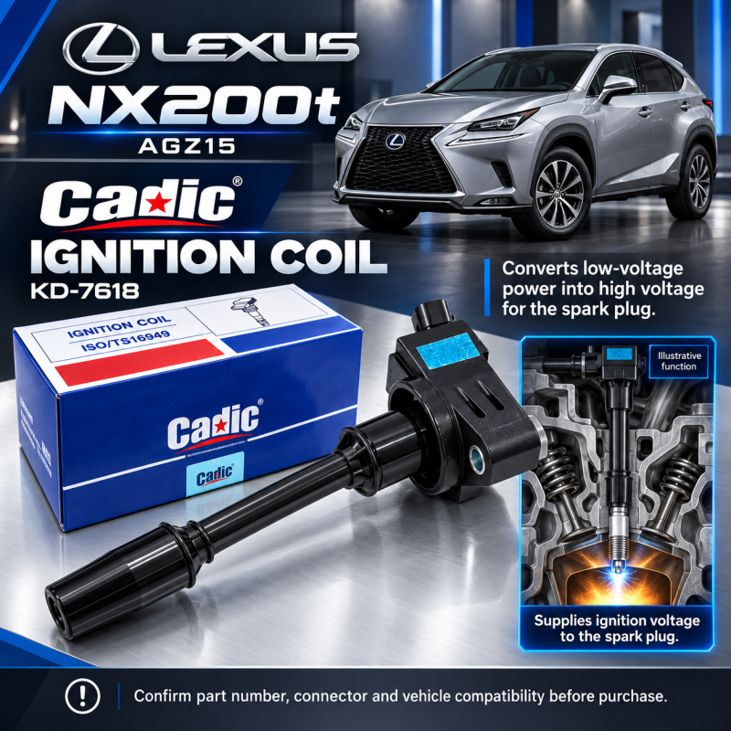 Original Cadic Toyota Lexus NX200t AGZ15 Ignition Plug Coil KD-7618