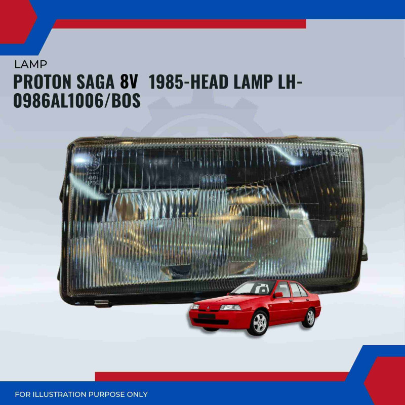 Head Lamp LH-Proton Saga 8V 1985-0986AL1006