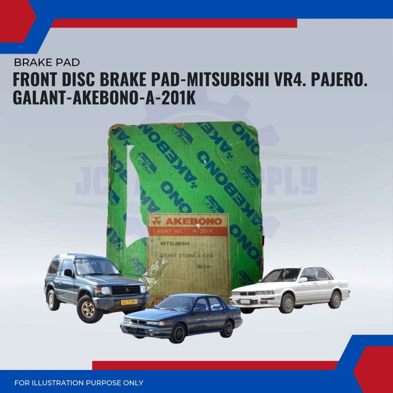 Front Disc Brake Pad-Mitsubishi VR4. Pajero. Galant-AKEBONO-A-201K