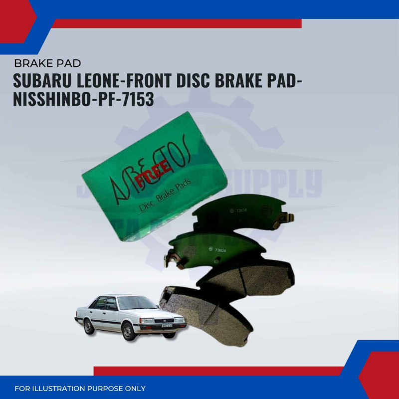 Subaru Leone-Front Disc Brake Pad-NISSHINBO-PF-7153