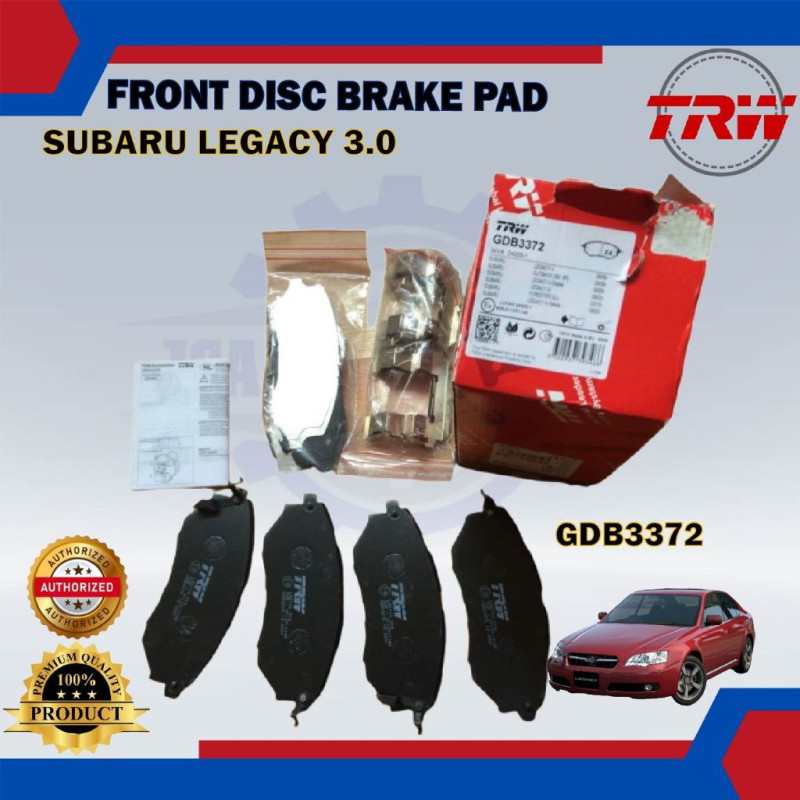 Subaru Forester SJG-Impreza-Legacy-Front Disc Brake Pad-TRW-GDB3372