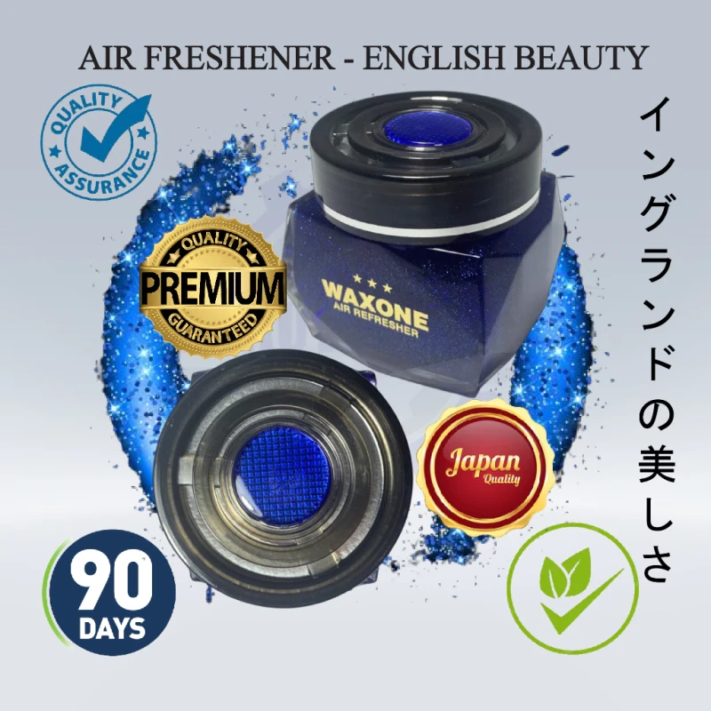 WAXONE GO LUXURY CAR AIR FRESHENER - GOLDEN MUSK, ENGLISH BEAUTY - 90ml