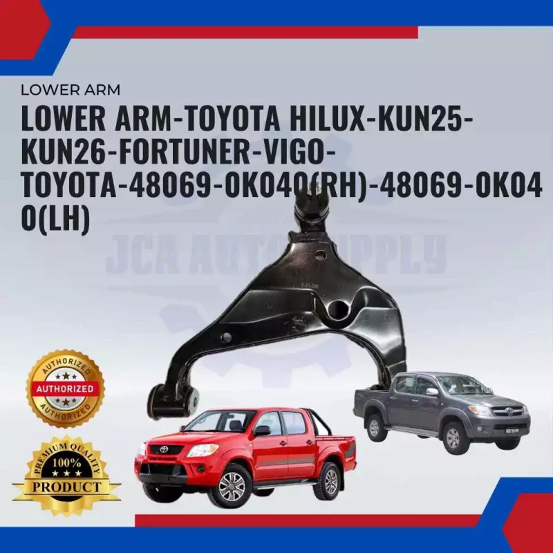Front Lower Arm-Left-Right-Toyota Hilux Vigo KUN25 KUN26 KUN50-Fortuner KUN50-48069-0K040-48068-0K040
