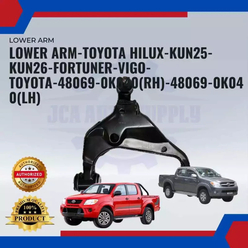 Front Lower Arm-Left-Right-Toyota Hilux Vigo KUN25 KUN26 KUN50-Fortuner KUN50-48069-0K040-48068-0K040